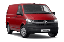 Car Hire Jarrow - Red VW Transporter Automatic - Van hire Jarrow