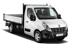 Car Hire Jarrow - White 3.5 Tonne Folkestone Tipper Transit - Van hire Jarrow